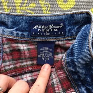 Eddie Bauer high rise flannel lined jeans